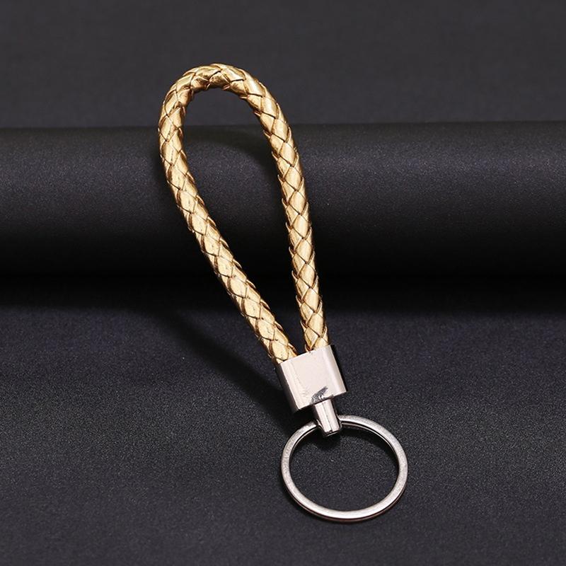 Handmade Leather Rope Keychain Car Key Chain Bag Pendant Accessories