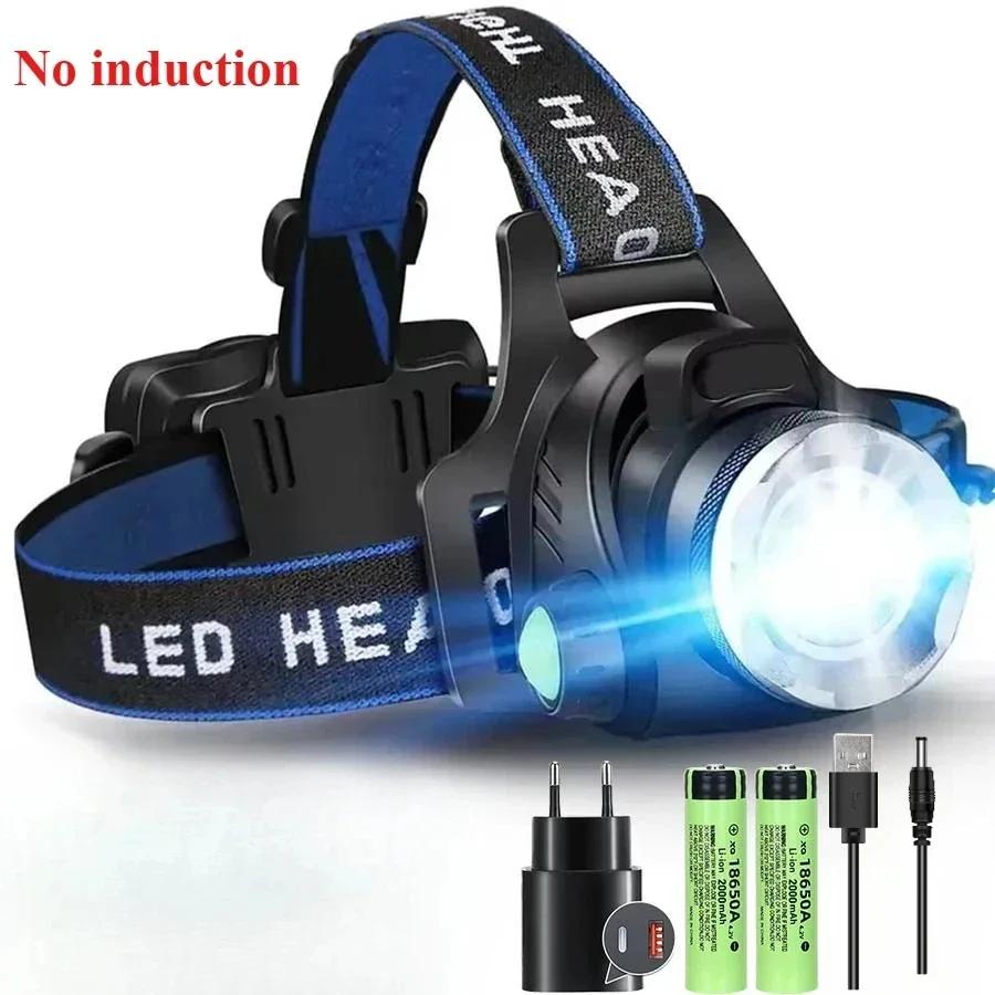 XIWANGFIRE T6 LED Headlamps Bright Heal Lamp18650 Long Endurance Lamp Rechargeable 3 Modes Torch Zoom Fishing Working Lantern
