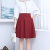 Spring/Summer Women's High Waist Midi Skirt with Pockets - A-line, Anti-Exposure, Full Circle Umbrella Design, Plus Size Slimming Skirt