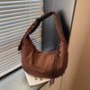 Solid Color Shoulder Bag Women's Lightweight Large Capacity Crossbody Bag
