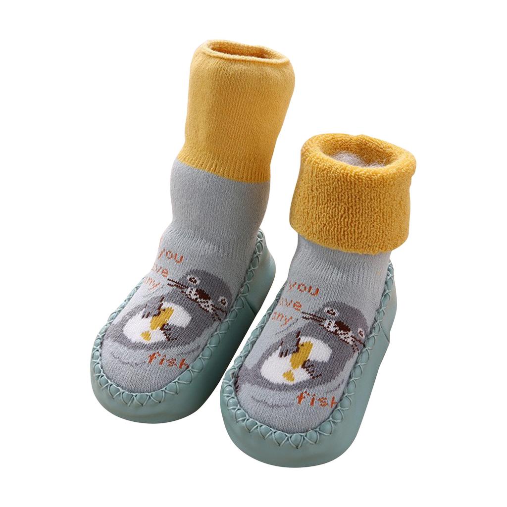 Newborn Baby Socks Shoes And Socks Non-slip Baby Class A Thickened Medium Cotton Socks 0-3 Years Old Toddler Floor Socks