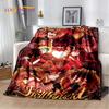 Cartoon H-Helluva Boss Blitzo H-Hazbin Hotel Soft Flannel Blanket for Bed Bedroom Sofa Picnic,Throw Blanket for Outdoors Leisure