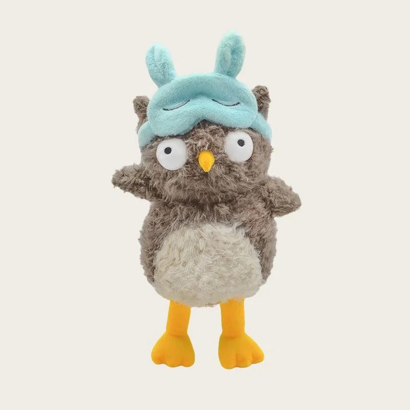 

Имитация забавной совы с нашивкой Мягкая мягкая игрушка для мальчиков и девочек, идеальный подарок на день рождения и праздник 21cm