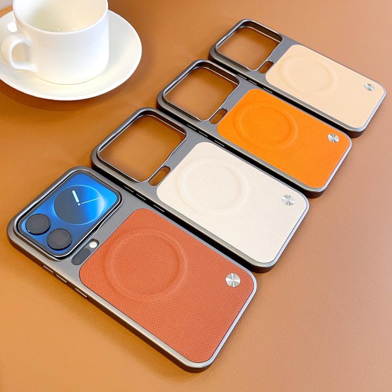 For XiaoMi Mi 17 Pro Max Phone Case Magnetic Wireless Charger PC Hard Shell Protective Leather Back Cover