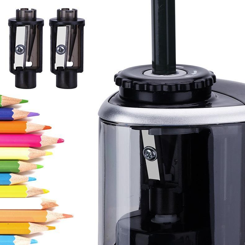 Tenwin Model 8005 Semi-Automatic Battery-Powered Pencil Sharpener for Primary School Students