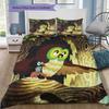 Krtek The Little Mole Color Umbrella Daisy Rain Bug Cartoon Print 3pcs Bedding Set Duvet Cover Pillowcases Kids Cartoon Home Textile For Children Fans