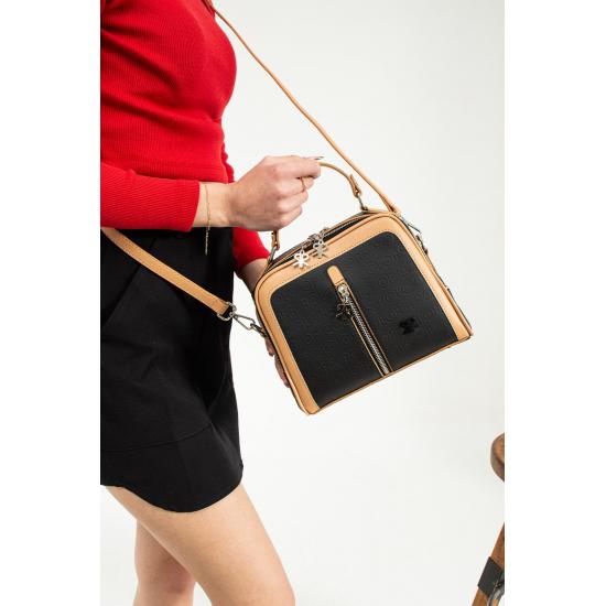 Taschen und Koffer Tara Red Kamel Damen Schultertasche und Tasche 20x24 Größe