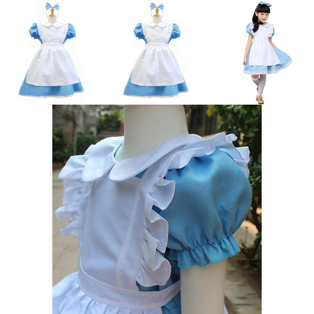 Exquisit gefertigtes Alice im Wunderland Kostüm Perfekt für Halloween-Partys