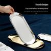 Ru Han Nordic Ins-Style Stainless Steel Divided Plate, Set of 3