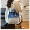Washed Denim, Wandering Style, Niche Design, Crossbody Bag, Casual Women's Shoulder Bag, New Fashionable and Personalized Bag