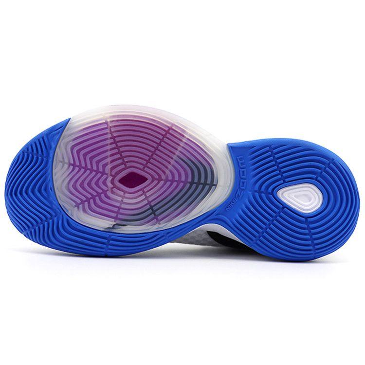 Nike Zoom Rize 1 Comfortable Versatile Mid-Top Zoom Air Technology Basketball Shoes Unisex Sneaker Black White Blue BQ5398-101