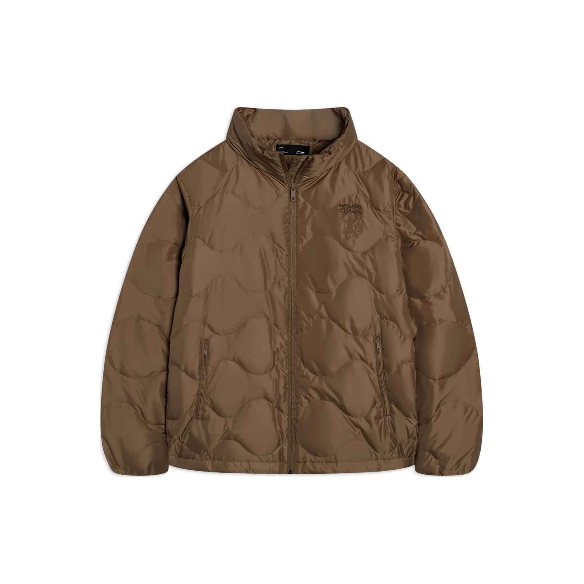 Li Ning Sports Trendy Collection Down Jacket Men s Fox Brown AYMS081-1 3XL