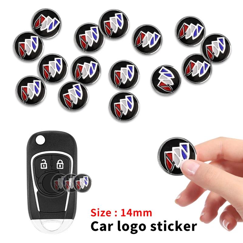 14mm Samolepka na dálkový ovladač klíče od auta Hliníkový emblém Dekorace Nálepka Pro Buick Excelle XT Excelle GT Verano Regal royaum Park Avenue GL8