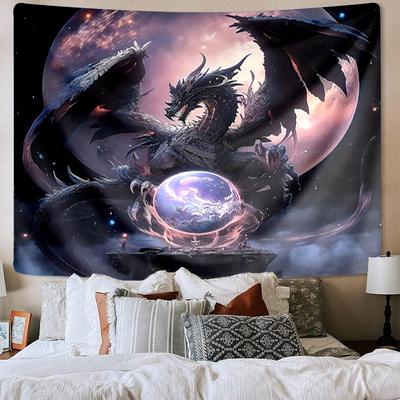 Mythical Dragon Flight Tapestry Room Decoration Wall Hanging for Living Room Bedroom, Dormitory, Birthday and Christmas Gifts