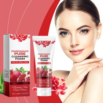 Pomegranate Nourishing Facial Cleanser Deep Clean Pore Cleanser Moisturizing Nourishing Compact 120ml