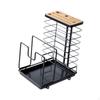 Étagère de Rangement de Cuisine Organisateur Porte-Couverts Pratique Planche à Découper Ustensiles de Cuisine