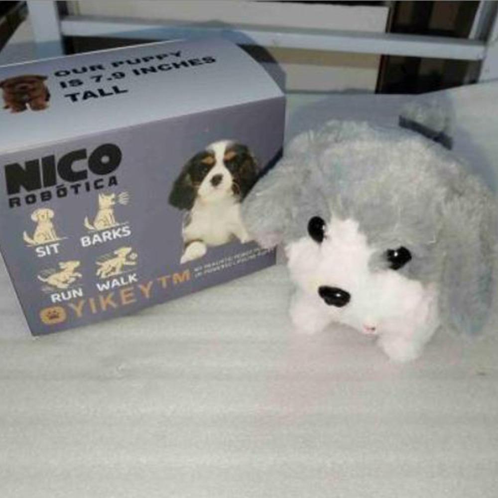 Plush My Realistic Robot Puppy Interactive Walking Dog Toy Plush Robot Dog  Educational Gift