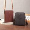 Fashion Men's Crossbody Bags New Crocodile Texture Shoulder Bags Fashion Small Zipper Cell Phone Bags Male Business Handbags