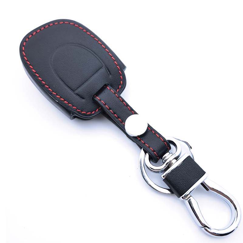 Leather Car Smart Key Cover Case For Renault Twingo Clio Kangoo Master No Chip Protection Keyless Shell Fob Keychain Accessories