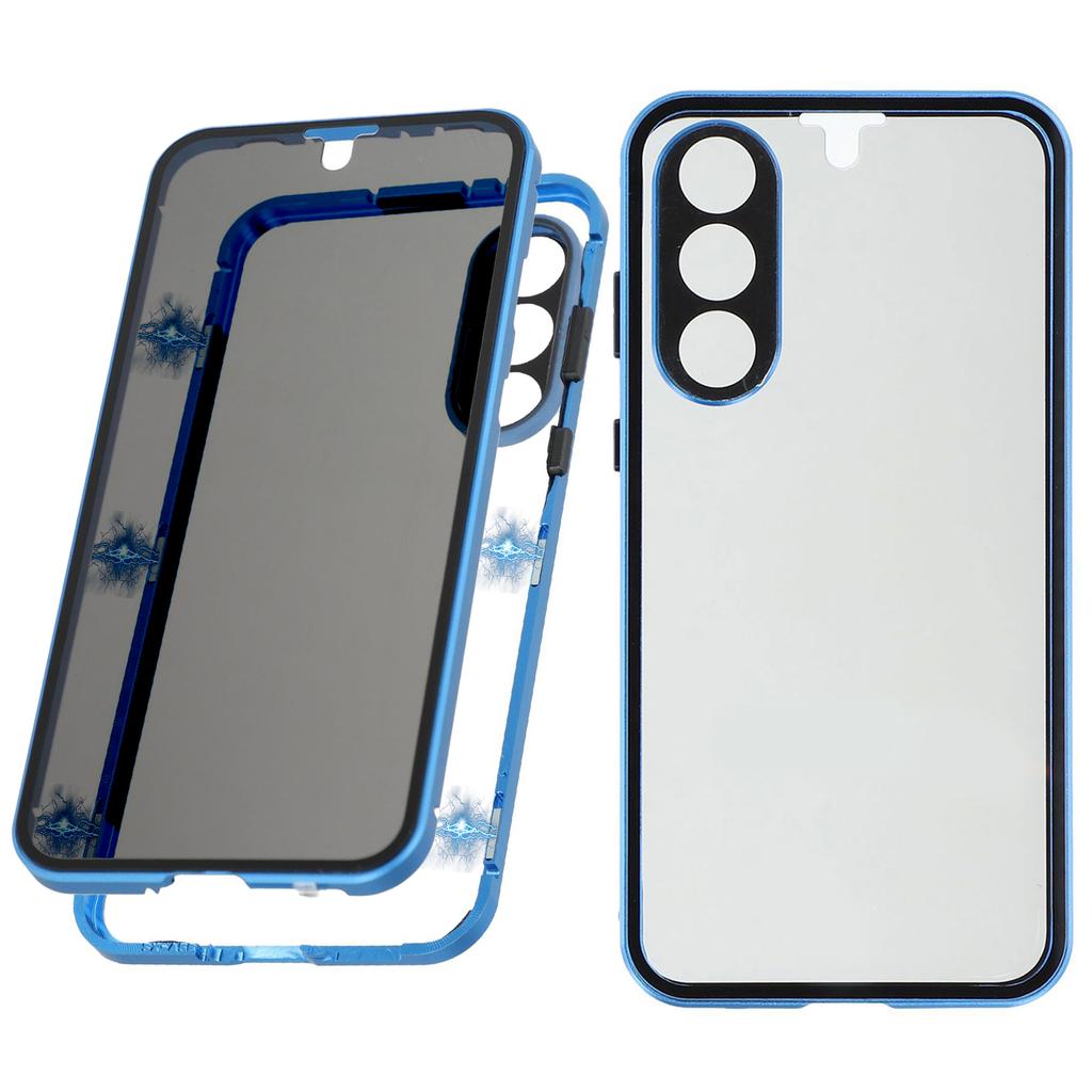 For Samsung Galaxy A56 5G Case with Anti-Spy Screen Protector/Lens Film Tempered Glass Metal Phone Cover