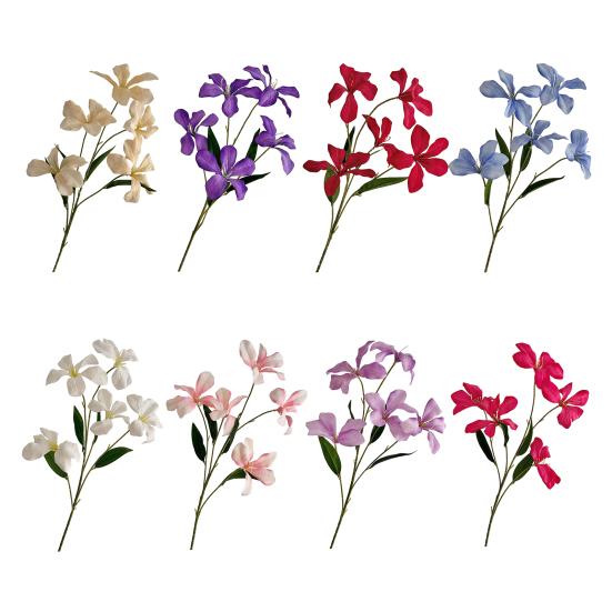 4 Pcs Artificial Renanthera Flower 29 Inch Long Stem Fake Orchid