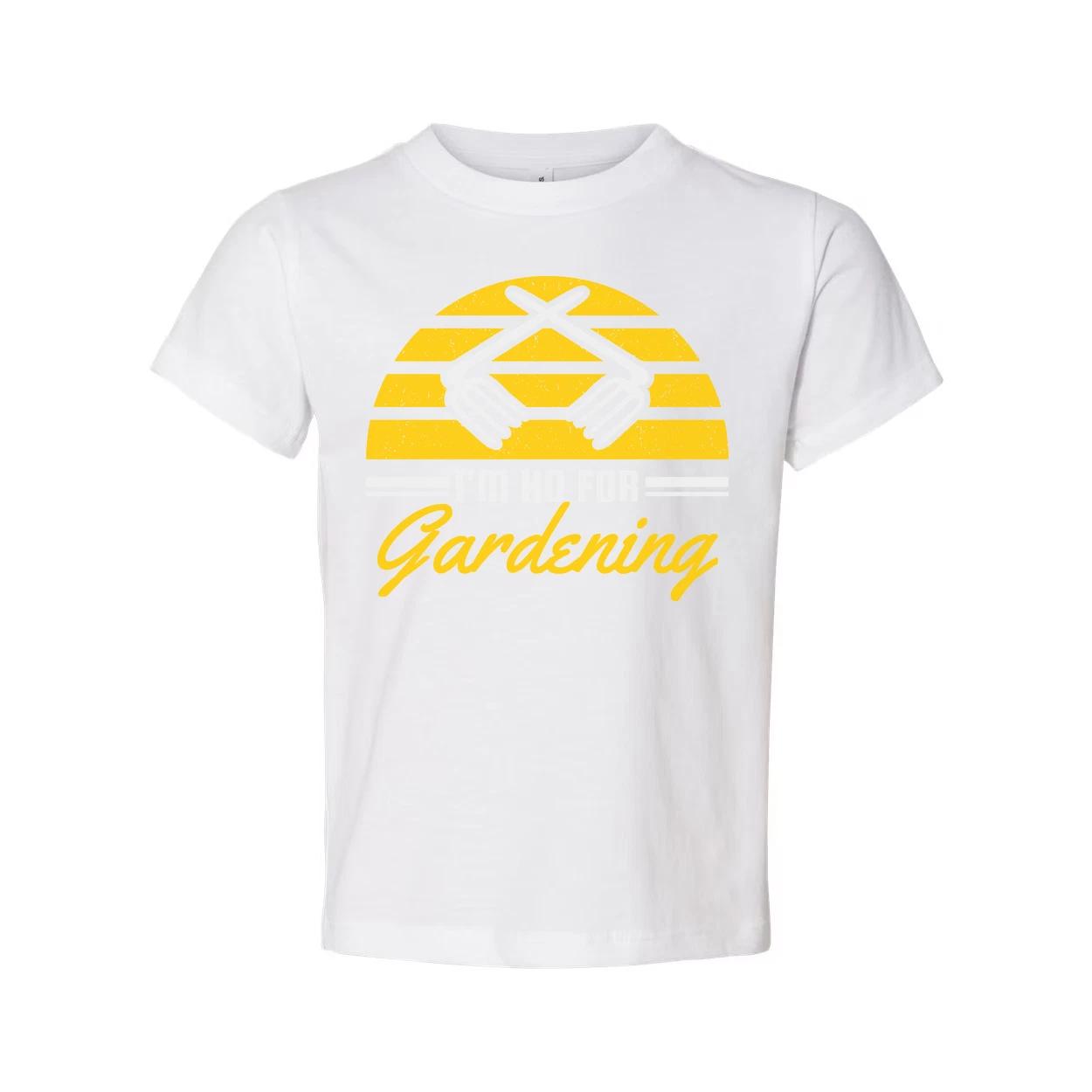 

Unisex Gardening Graphic T Shirt With Yellow Sunburst Stripes And Clasped Hands 4XL