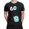 Golang Gopher Funny 100% Cotton T-Shirt Gopher Tops Tees For Men