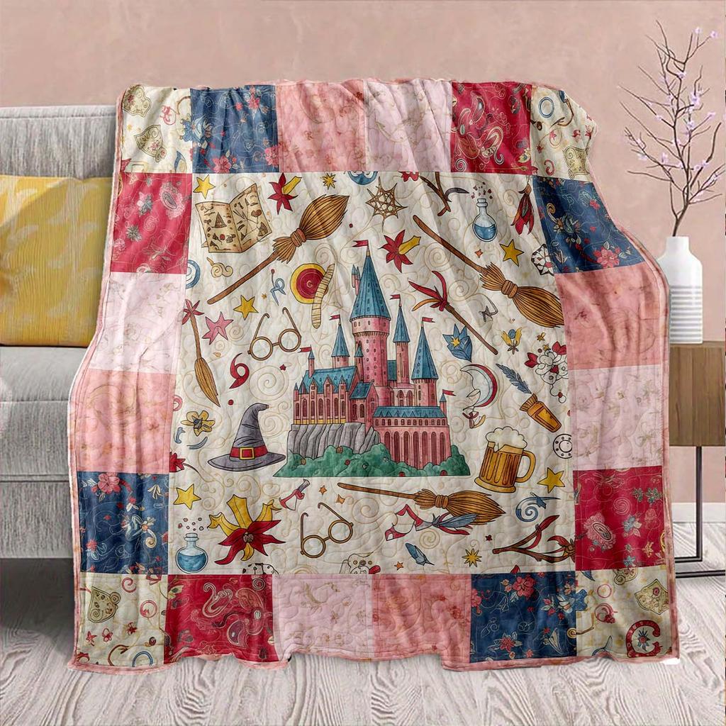 Magic Owl Flannel Blanket - Soft Warm Perfect for Sofa, Bedding Camping Travel Office Home Decor