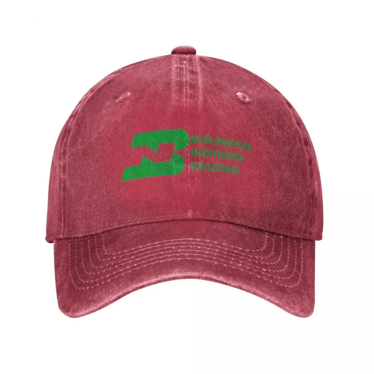 Vintage Burlington Northern Railroad Baseball Cap Brand Unisex cap Sunhat Trucker Hat GentleUnisex Hat Hats Women Unisexs