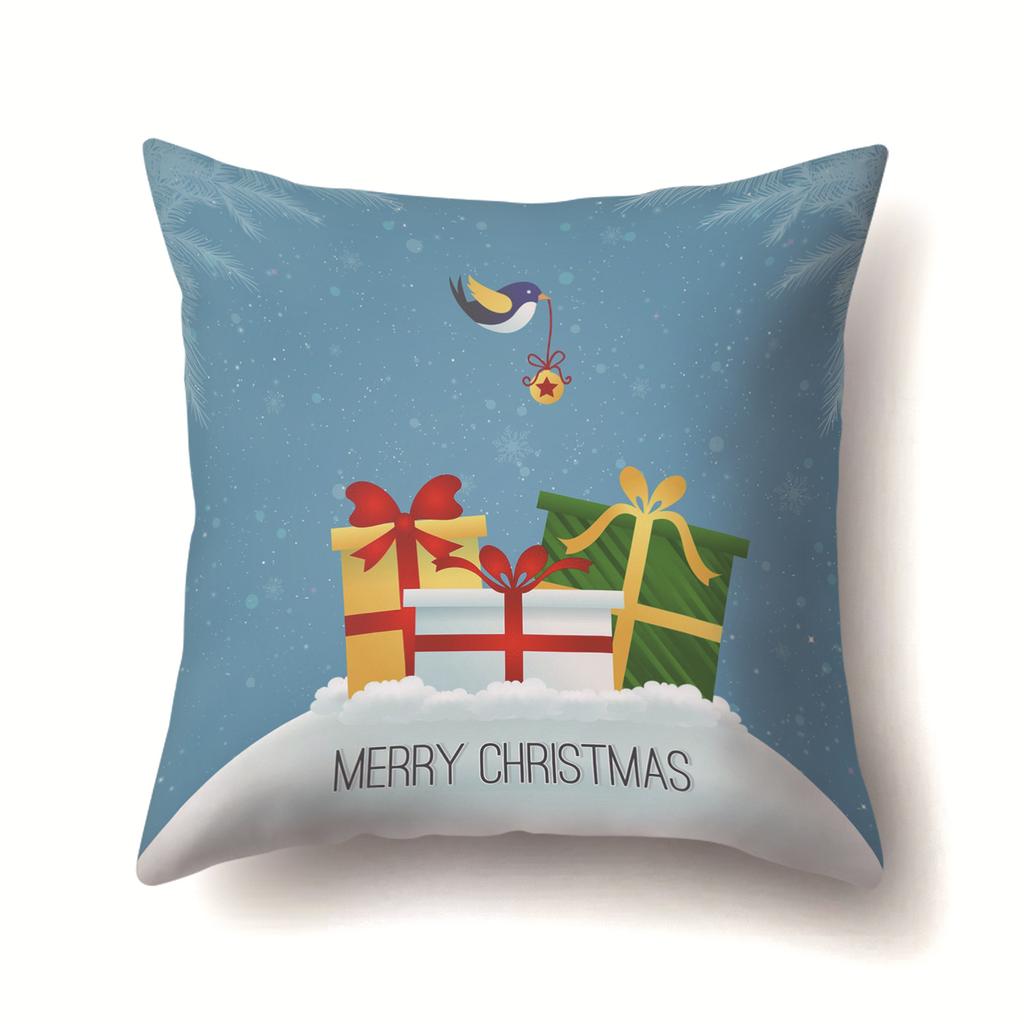 Christmas Series Polyester Pillows Santa Multi-platform Christmas Elk Pillow Cover