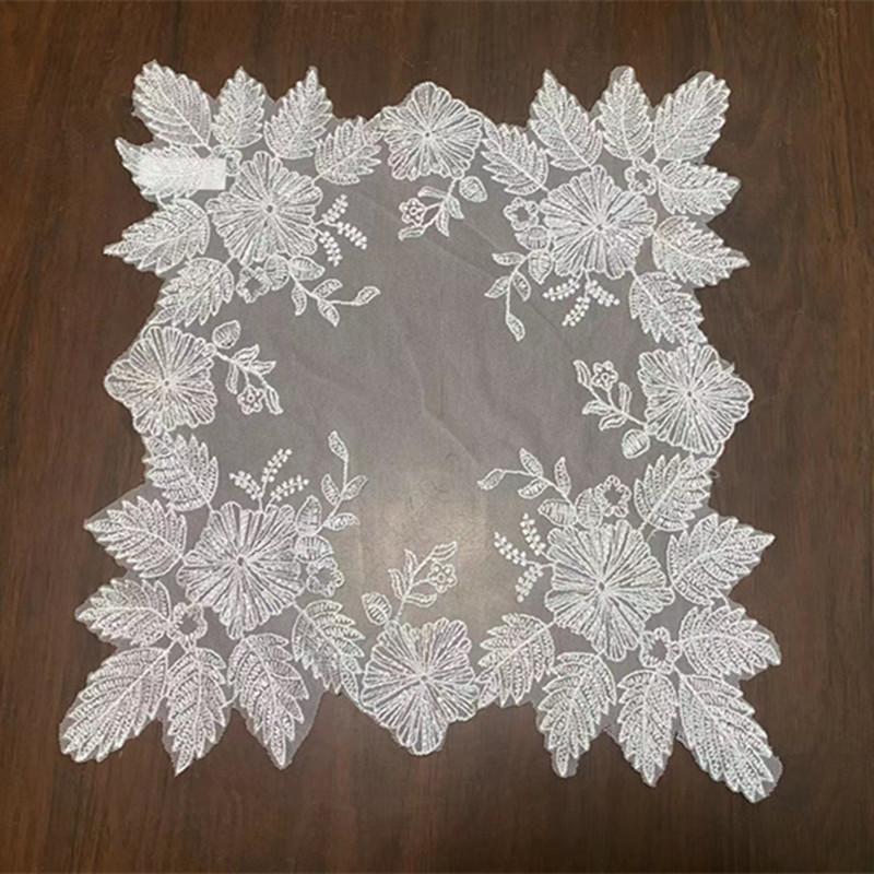 

Кружевная салфетка для стола, вышитая салфетка для стакана, подставка для чашки, кружки, подстаканник, рождественская фетровая салфетка для чая, кофе, кухонная салфетка