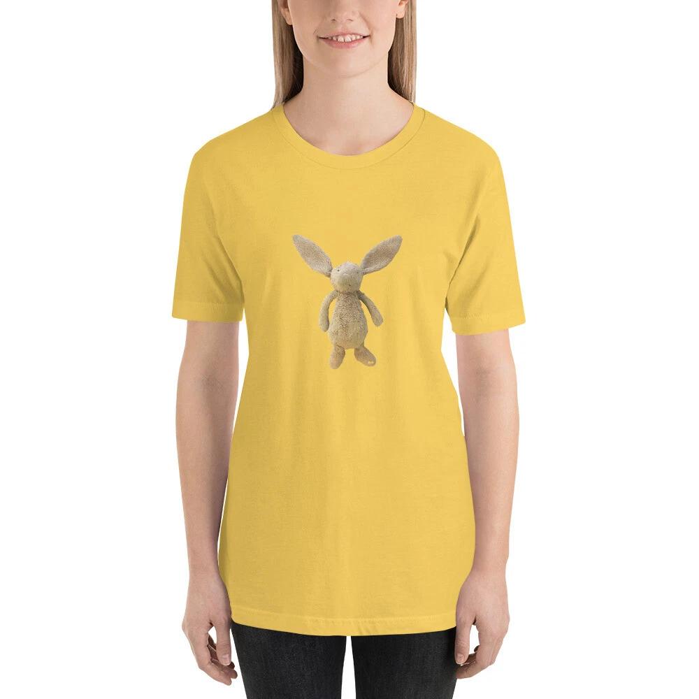 

E2K I love lily bunny Unisex T-Shirt stuffed animal jack rabbit soft plush toy XL