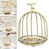 Bird Cage Snack Cake Stand Cupcake Cosmetic Rack Storage Shelf Fruit for Kitchen