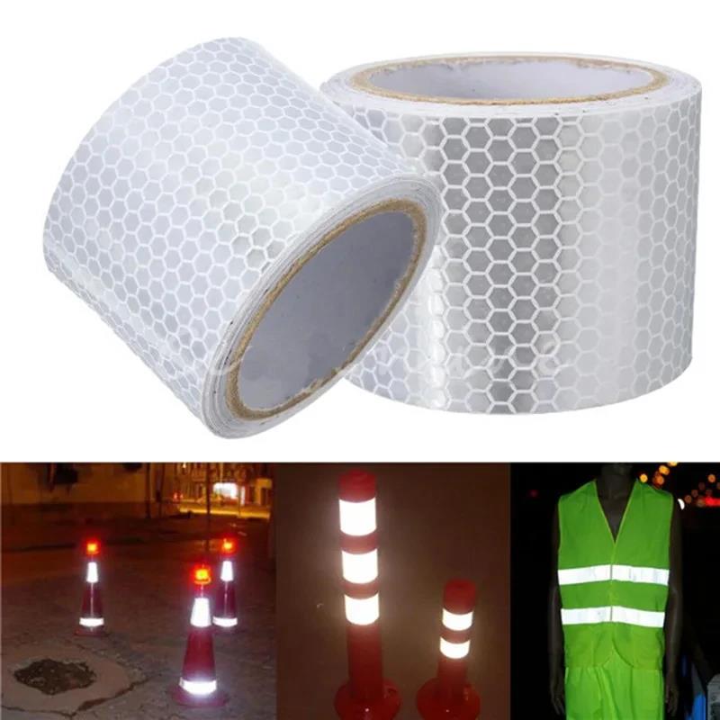 3M/1M Car Reflective Tape Auto Safety Warning Sticker Reflector Protective Tape Strip Film for Trucks Auto Motorcycle StickersPinstriping Tape 3