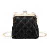 Single Shoulder Bag Diamond Lattice Embroidery Messenger Bag For Women Female Keys Coin Purse Pu Mini Handbag
