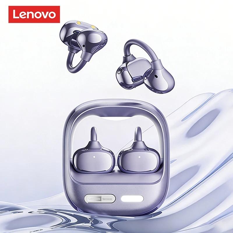 Orijinal Lenovo RS115 Spor Kulaklıkları OWS Kablosuz Bluetooth 6.0 Kulak Klipsli Kulaklıklar Oyun Kulaklığı 25 Saat Süre HD Çağrı Müzik Kulaklığı