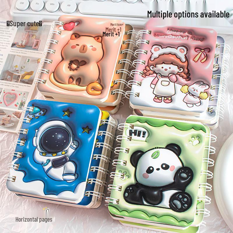 Capybara A7 Inflatable Wind Coil Lined Mini Notebook for Students