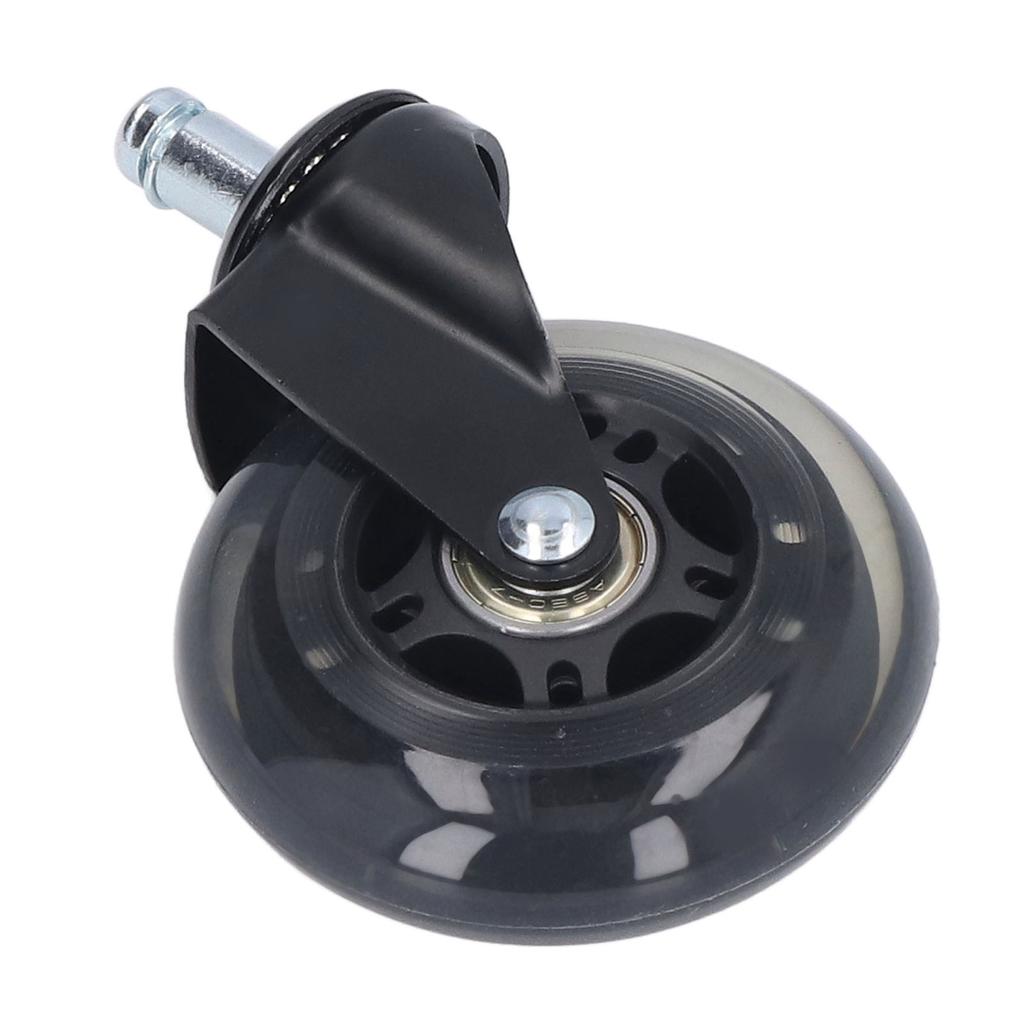 5 Pcs Chair Rotate Wheel 3in 360 Degree Noise   Scratch Resistant Straight Chair Caster for