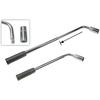 Telescopic Wheel Nut Wrench - Chrome-vanadium - Extendable Length 36-51cm - Socket Included 17/19mm