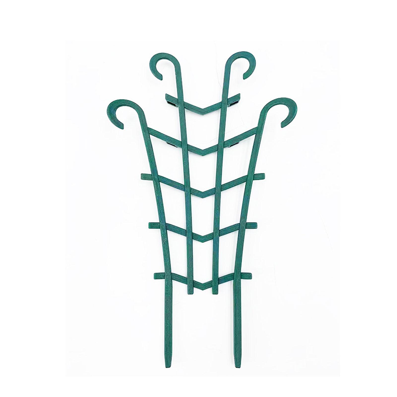 

2/4/6/10Pc Garden Growing Plant Climbing Trellis Potted Vegetable Trellis Reusable Vegetable Support Stake Decora Plant Pot Cage 2Pcs зелёный