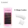 LASHINE U Shape YY Eyelash Extensions 12 Rows 0.07mm C/D Curl Mixed Length 8–14mm Premium Soft Handmade False Eyelashes