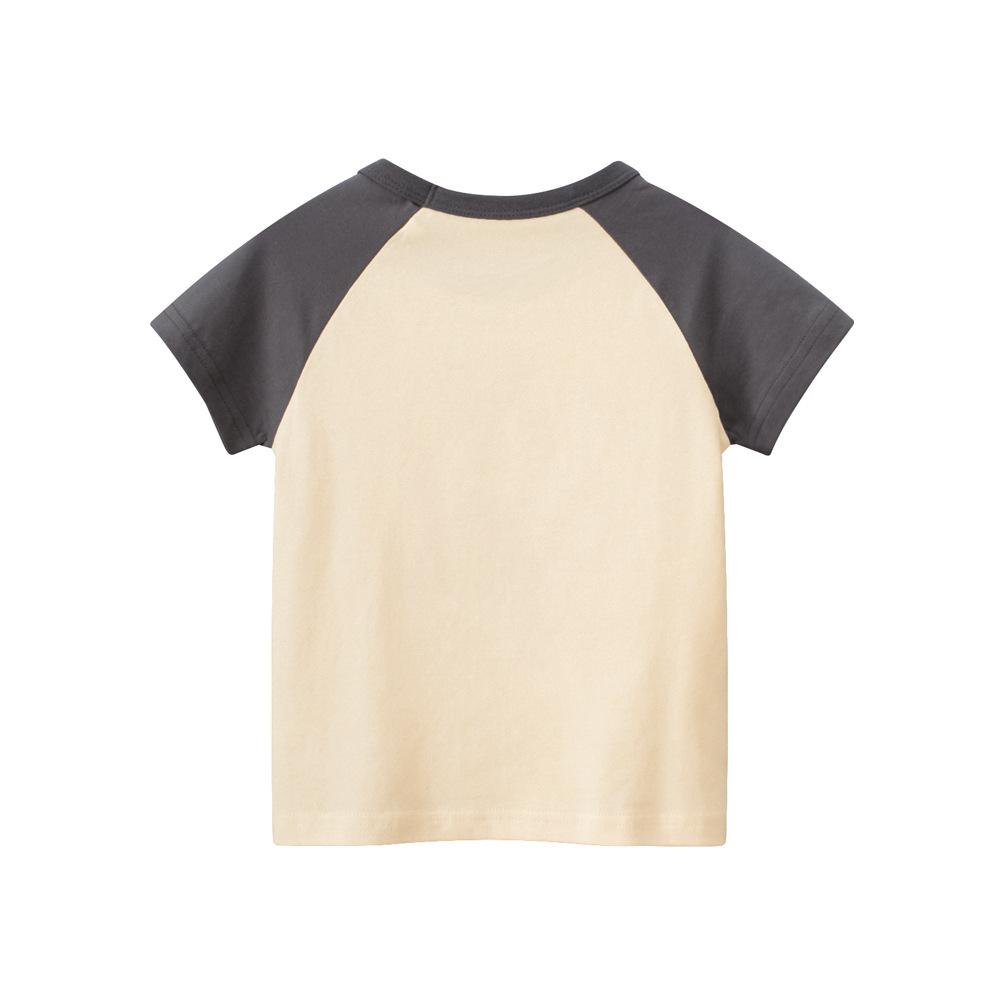 Children's Clothing T-shirt Summer New Style Cartoon Boy Baby Clothes for Small and Medium-sized Children