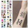 New Cartoon Graduation Season Series Tattoo Stickers Waterproof Party Gift Funny Face Stickers