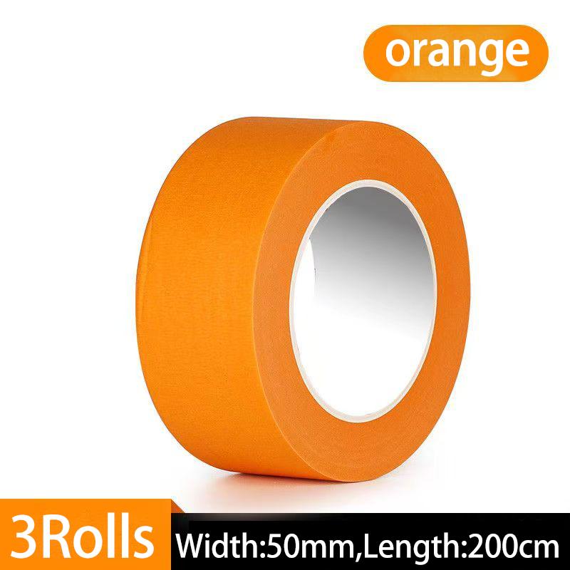 High-Adhesion Washi Tape for Cars Heat-Resistant Orange Stickers for Car Decoration Seam Filling and Car PaintingPinstriping Tape 3