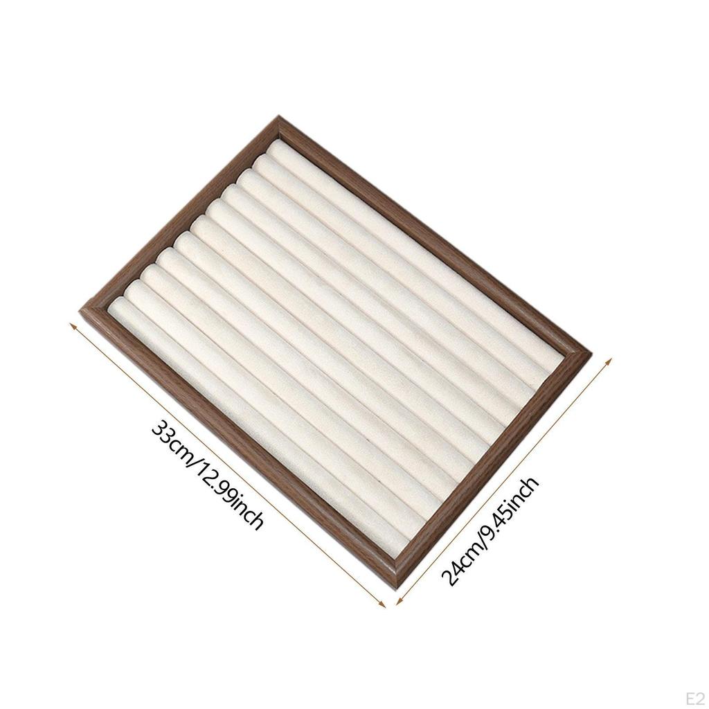 Jewelry Storage Tray Bracelet Organizer Rings Earrings Display Box for Shopping Mall