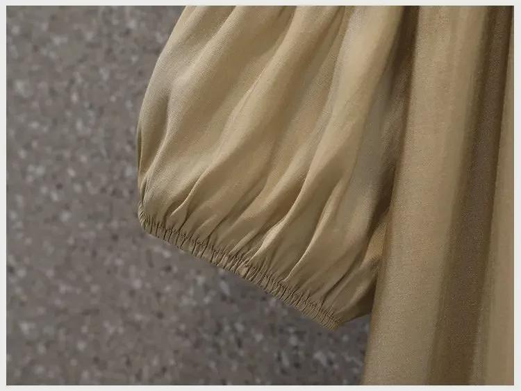 Korean Off-Shoulder Plus Size Midi Dress - French Sweet Summer Style for Women