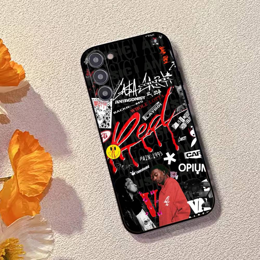 Rapper P-Playboi Carti Phone Case For Samsung Galaxy A73,A72,A71,A70,A53,A52,A51,Soft Silicone Black Cover
