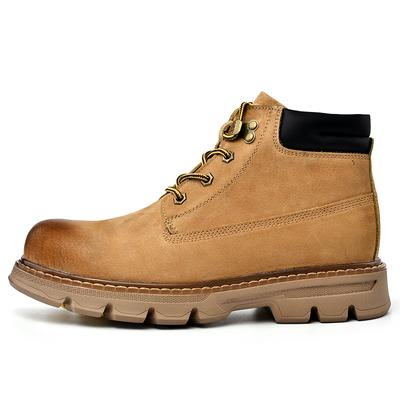 Mode Outdoor Leder Herren Slipper Stiefel Plateau Schuhe Luxusmarke Herren Winter Plüsch Schneestiefel Mode Allround Herren Motocross Stiefel