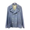 Linen Blend Double Jacket 38 Light Blue Women Used