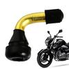 Universal Tyre Valves Stem with Caps PVR40 50 60 70 Tire Valves Stem for Motorcycle Scooter Tubeless Tires 90 Degree Bent